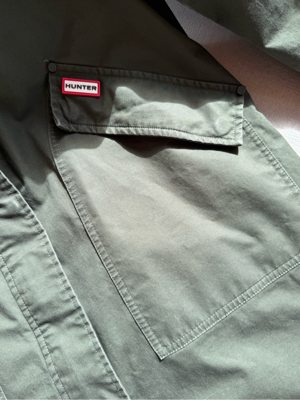 Hunter Olive Green Hooded Coat - Picture 10 of 10